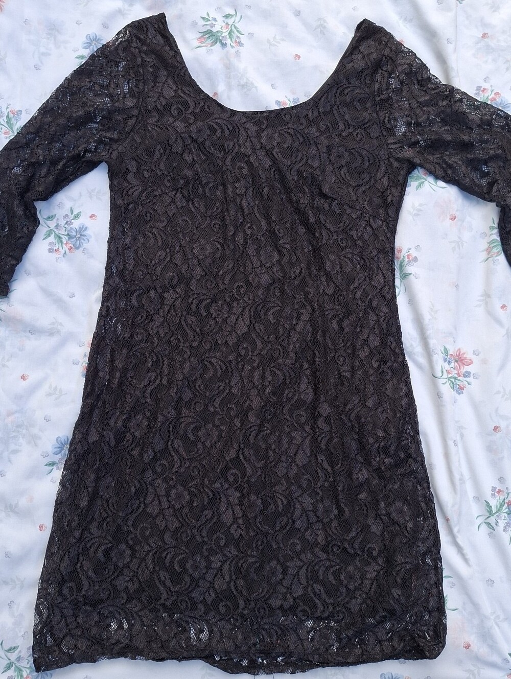 Forever 21+ Plus Size Black Lace Dress